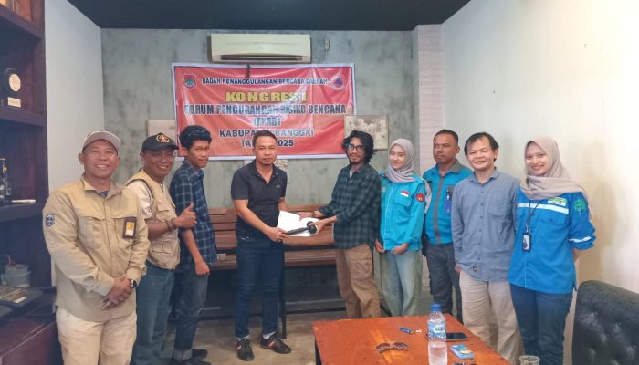 Kongres I FPRB Banggai BPBD Kukuhkan Forum Pengurangan Risiko Bencana, Dr. Bambang Dwicahyo Terpilih Jadi Ketua