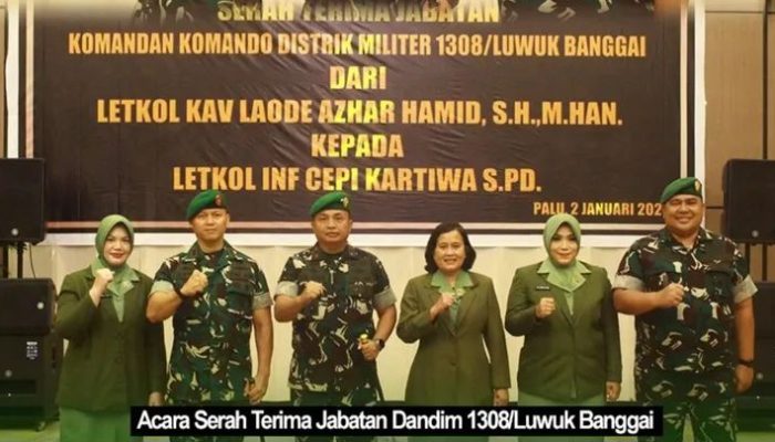 Pergantian Dandim 1308 / Luwuk Banggai Brigjen TNI Deni Gunawan Soroti Regenerasi Kepemimpinan