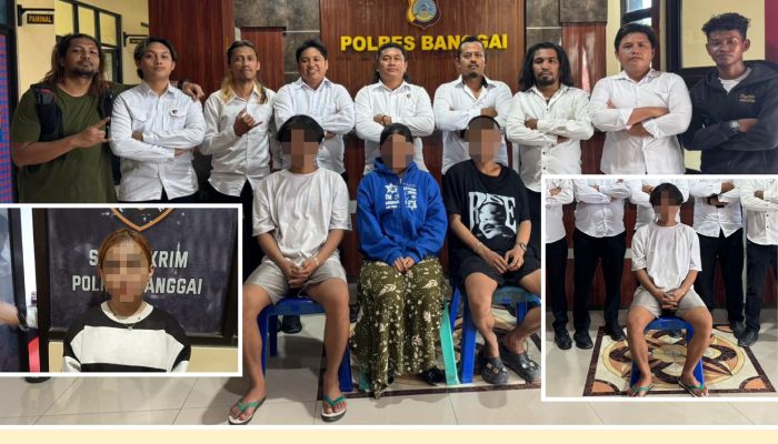 Kata Lima Pelaku Pengeroyokan Diciduk Resmob Tompotika Polres Banggai Tobat Aksi ini Jangan Terulang