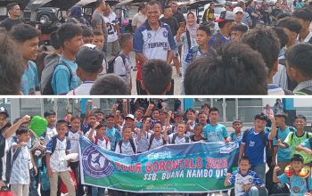 Minim Dukungan Anggaran SSB Buana Nambo Tetap Uji Tanding ke Gorontalo Bersama Pelatih Bagong