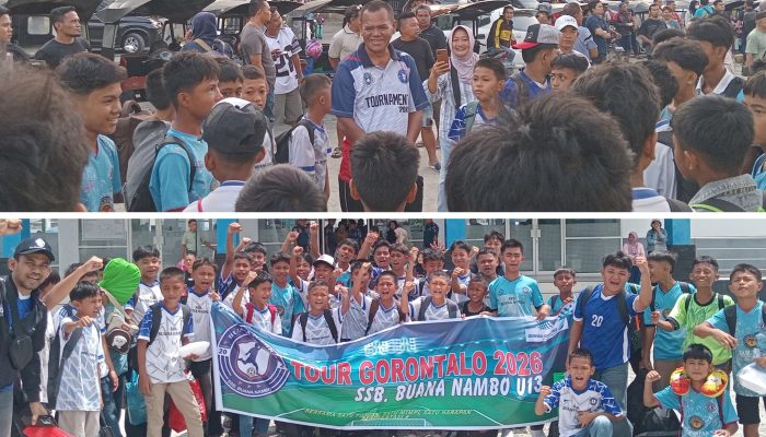 Minim Dukungan Anggaran SSB Buana Nambo Tetap Uji Tanding ke Gorontalo Bersama Pelatih Bagong